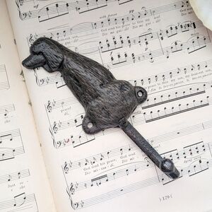Cast Iron Dachshund Wall Hook